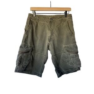 KÜHL Renegade Cargo Shorts Mens 30 Green Vintage Patina Dye Gorpcore Hiking Work